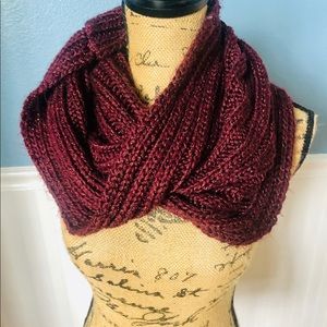 Beautiful burgundy scarf